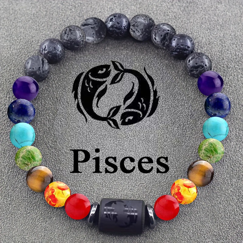 Bohemian Handmade Bracelet Featuring Twelve Zodiac Signs